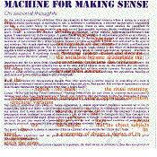 The Machine for Making Sense